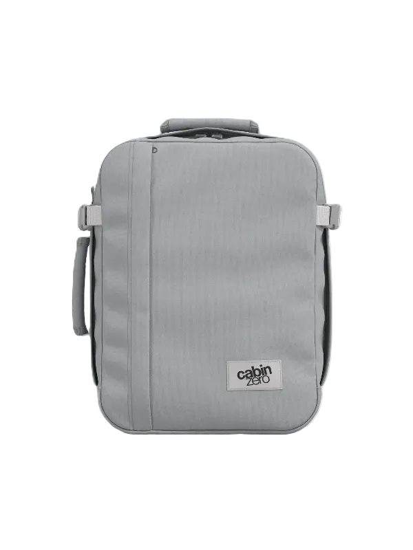 Cabinzero Classic Tech Backpack 28L in Silver Storm Color