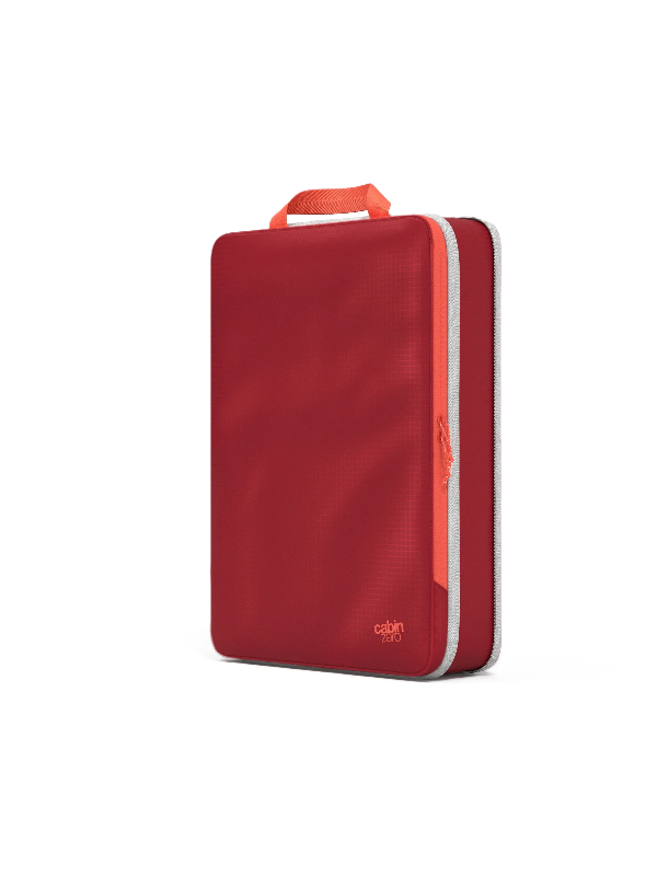 Cabinzero Ultra Light Compression Packing Cube Large in Fiesta Red Color