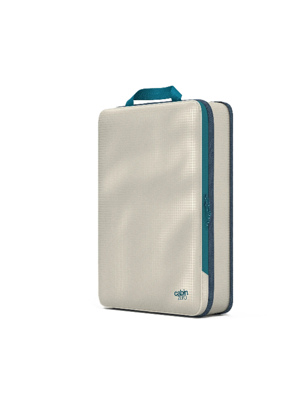 Cabinzero Ultra Light Compression Packing Cube Large in Oyster White Color