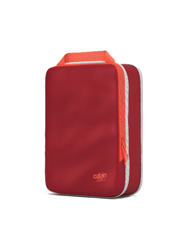 Cabinzero Ultra Light Compression Packing Cube Medium in Fiesta Red Color