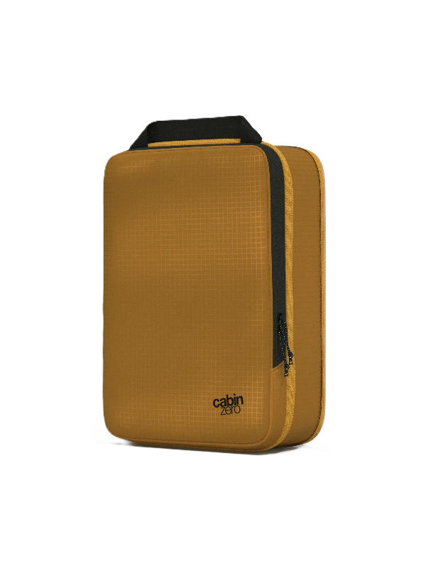 Cabinzero Ultra Light Compression Packing Cube Medium in Orange Chill Color