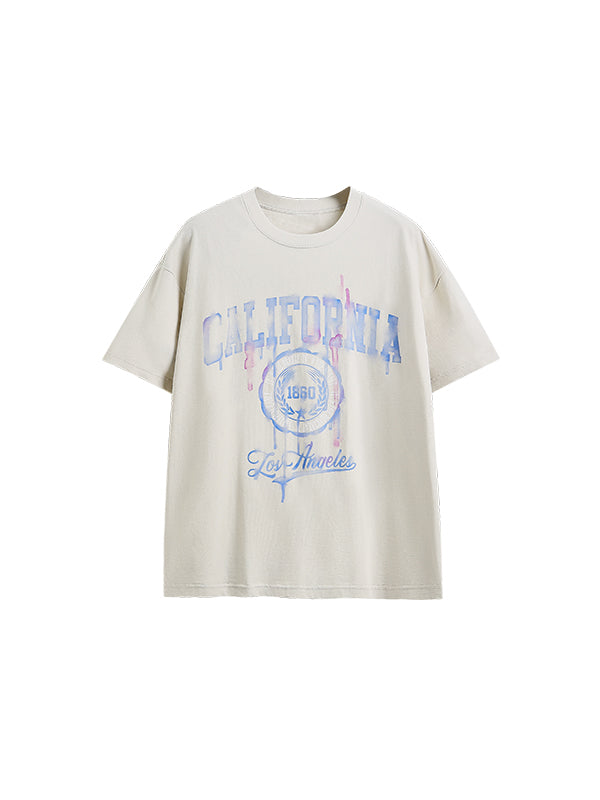 California 1860 T-Shirt in Cream Color