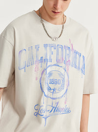 California 1860 T-Shirt in Cream Color 6