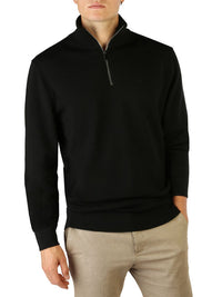 Calvin Klein Half-Zip Pullover in Black Color