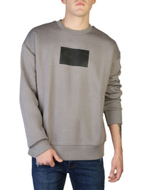 Calvin Klein Logo Sweater in Grey Color