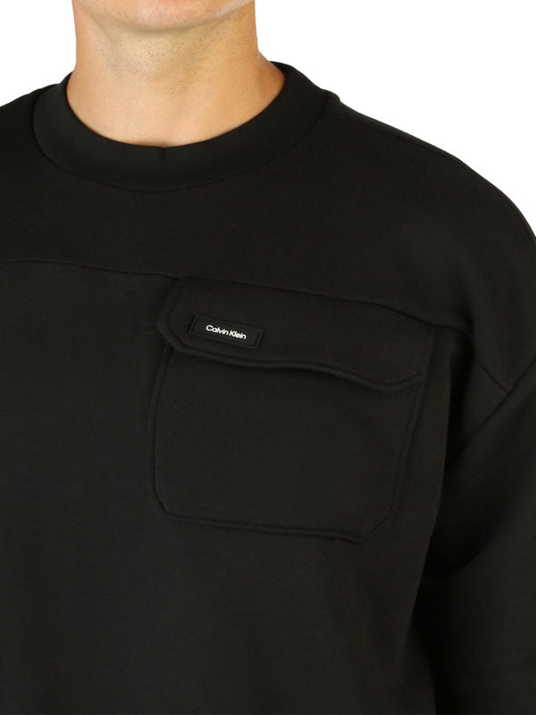Calvin Klein Sweater with Pocket in Black Color 3