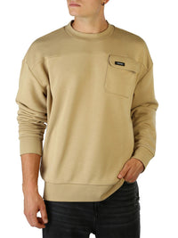 Calvin Klein Sweater with Pocket in Brown Color