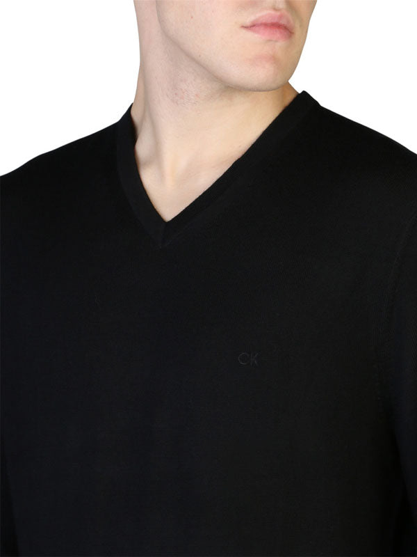 Calvin Klein Wool Long Sleeve Top in Black Color 3