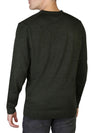 Calvin Klein Wool Long Sleeve Top in Dark Green Color 2