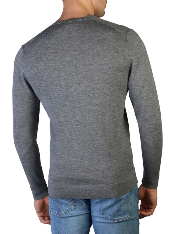 Calvin Klein Wool Long Sleeve Top in Grey Color 2