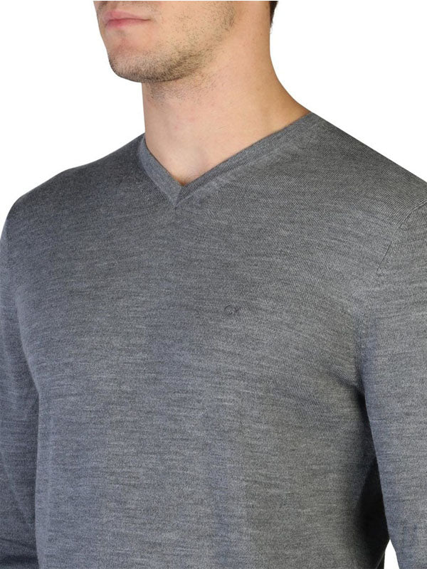 Calvin Klein Wool Long Sleeve Top in Grey Color 3