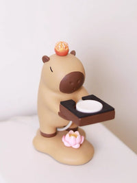Capybara Apple Watch Charger Stand Desk Organizer (Lotus+Orange) 2