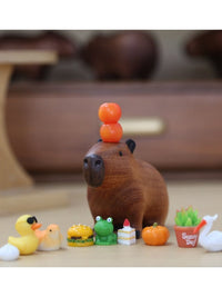 Capybara Handcrafted Wood Ornament (10 Ornaments)
