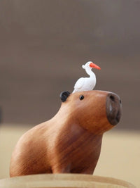 Capybara Handcrafted Wood Ornament (10 Ornaments) 2