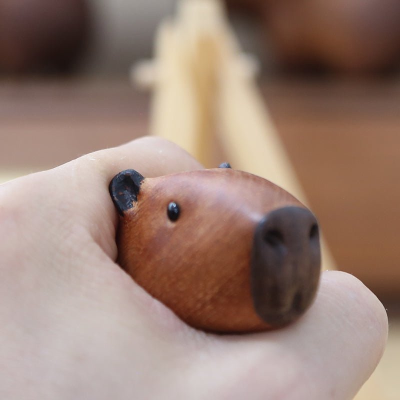 Capybara Handcrafted Wood Ornament (10 Ornaments) 3