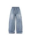 Cargo Wide Leg Vintage Washed Jeans 4