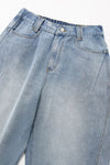 Cargo Wide Leg Vintage Washed Jeans 6