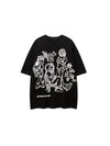 Cartoon Streetstyle T-Shirt in Black Color
