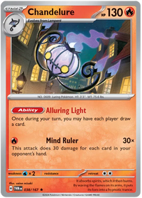 [Collector Troves] Pokemon Scarlet & Violet Twilight Masquerade Chandelure Card