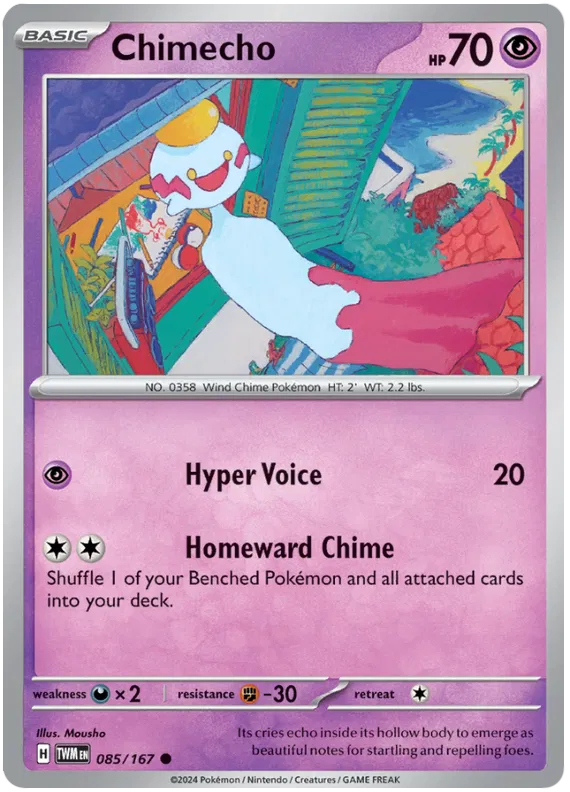 [Collector Troves] Pokemon Scarlet & Violet Twilight Masquerade Chimecho Card