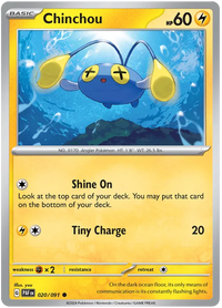 [Collector Troves] Pokemon Scarlet & Violet Paldean Fates Chinchou Card