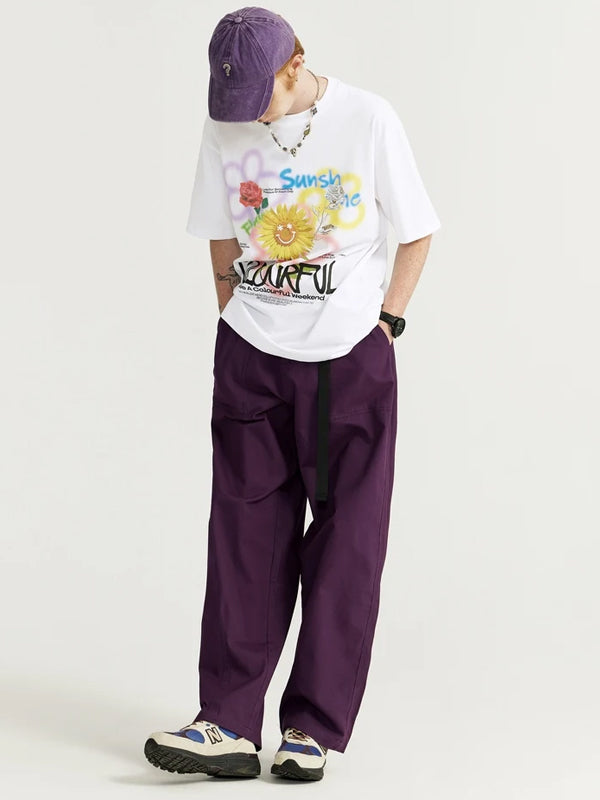 Colorful Weekend Sunflower T-Shirt in White Color 7