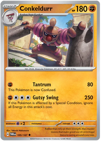 [Collector Troves] Pokemon Scarlet & Violet Twilight Masquerade Conkeldurr Card