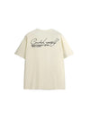 Control Yourself Linen Jersey T-Shirt in Beige Color 2