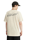 Control Yourself Linen Jersey T-Shirt in Beige Color 5