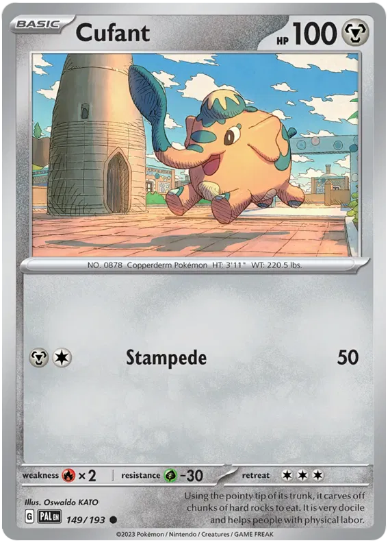 Pokemon Scarlet & Violet Paldea Evolved Cufant Card