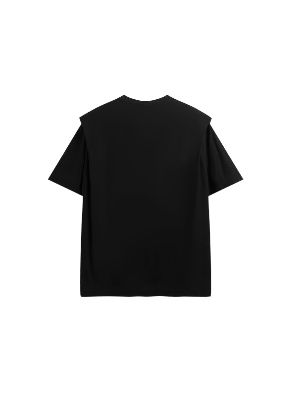 "DANGEROUS" Puffer Print T-Shirt in Black Color 2