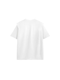 "DANGEROUS" Puffer Print T-Shirt in White Color 2