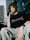 "DANGEROUS" Puffer Print T-Shirt in Black Color - THIS IS FOR HIM