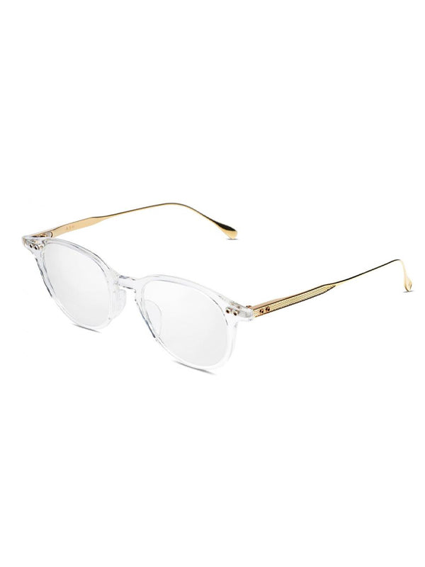 DITA ASH Optical in Crystal Clear-Yellow Gold Color