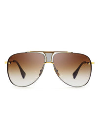 DITA DECADE-TWO Sunglasses in Matte Black-18K Gold Color 2