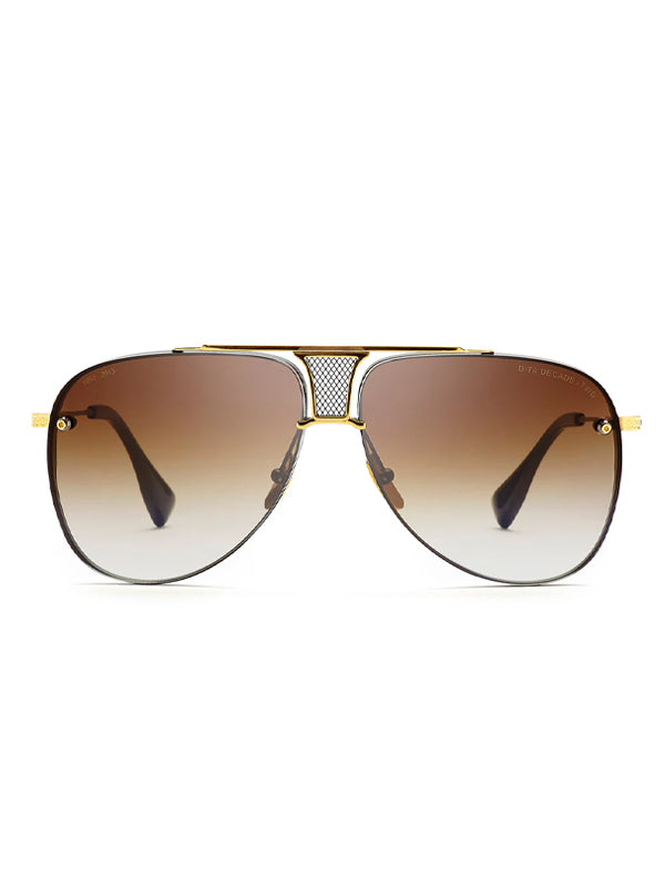 DITA DECADE-TWO Sunglasses in Matte Black-18K Gold Color 2