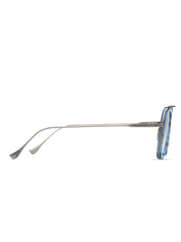 DITA FLIGHT.006 Sunglasses in Blue Swirl-Antique Silver Color 3