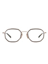 DITA HALIOD TWO Optical in White Gold-Brushed Dark Gun Color 2