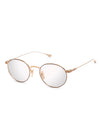 DITA JOURNEY-TWO Optical in Brushed White Gold-Mahogany Color