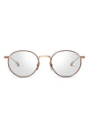 DITA JOURNEY-TWO Optical in Brushed White Gold-Mahogany Color 2