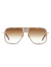 DITA MACH-FIVE Sunglasses in Brushed White Gold Color 2