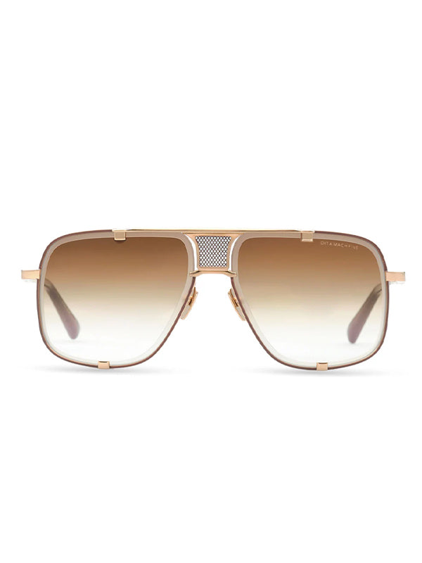 DITA MACH-FIVE Sunglasses in Brushed White Gold Color 2