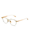 DITA OKU Optical in Vintage Clear-White Gold Color