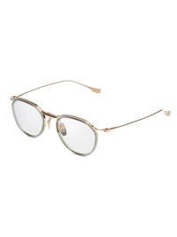 DITA SCHEMA TWO Optical in White Gold/Crystal Grey Color