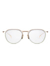 DITA SCHEMA TWO Optical in White Gold/Crystal Grey Color 2