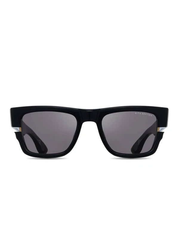 DITA SEKTON Sunglasses in Black-Yellow Gold Color 2