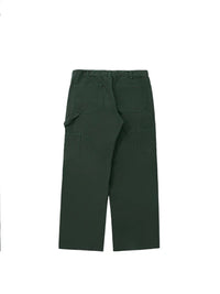 Dark Green Straight Leg Cargo Pants 5