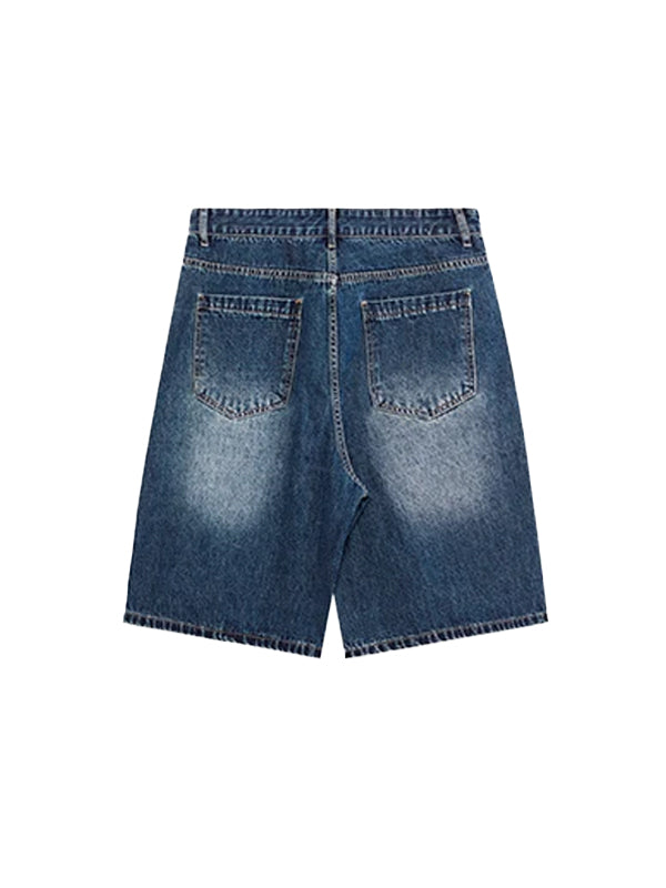 Denim Shorts with Front Pockets 2