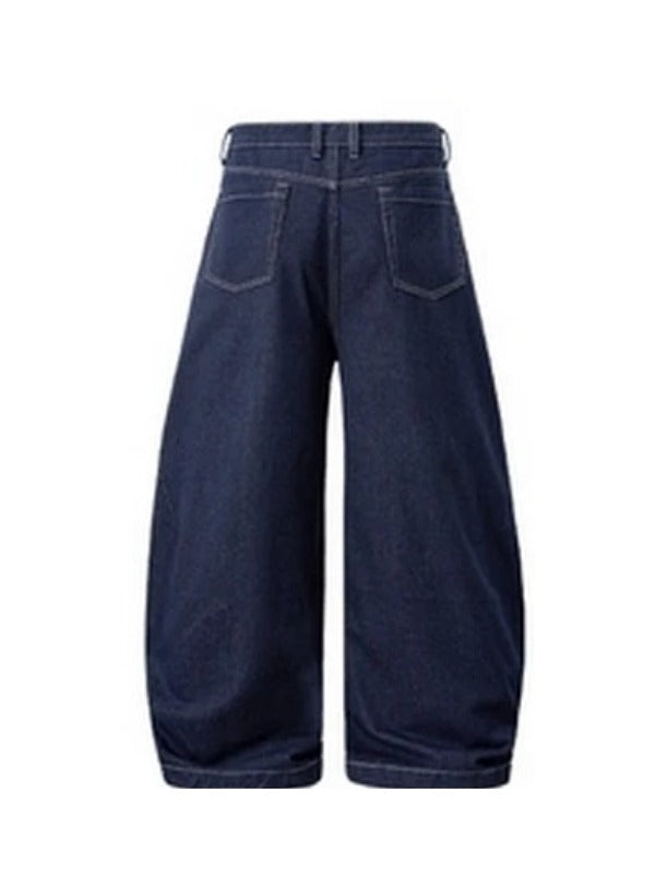 Denim  Washed and Distressed Machete Baggy Jeans 5