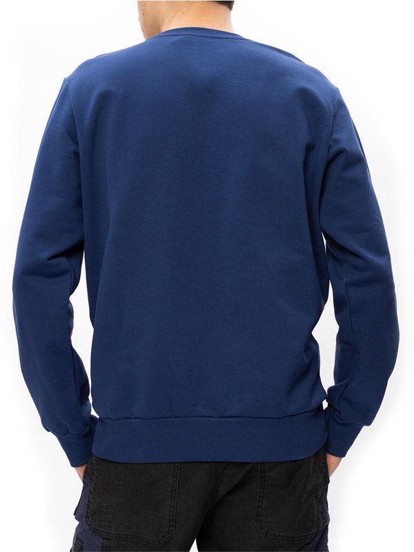 Diesel Split Logo Sweater in Blue Color 2